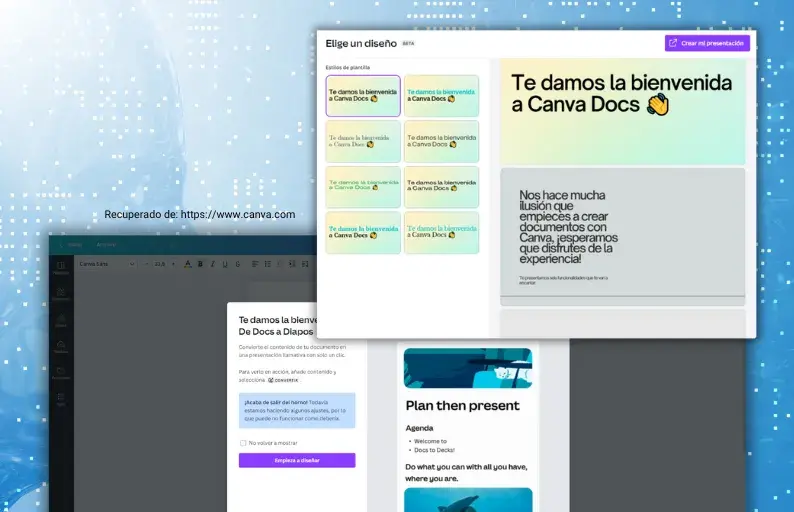 Canva da documenti a diapositive in pochi secondi