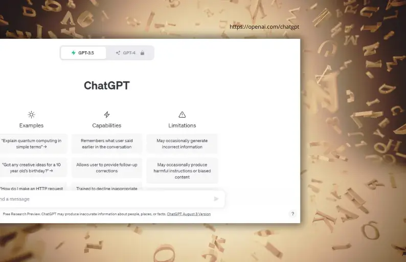 ChatGPT AI for text writing and virtual companion for consultations
