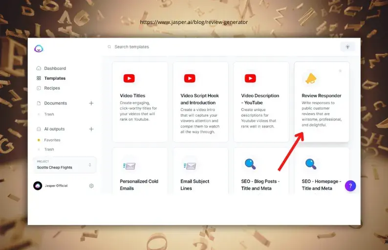Jasper AI for writing texts with your own style and tone