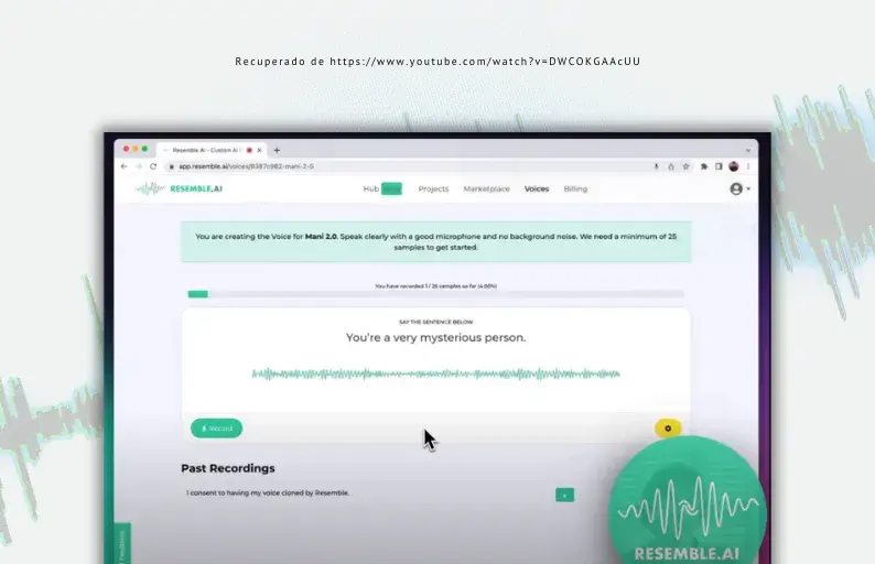 Resemble kit di strumenti per l'intelligenza artificiale generativa della voce