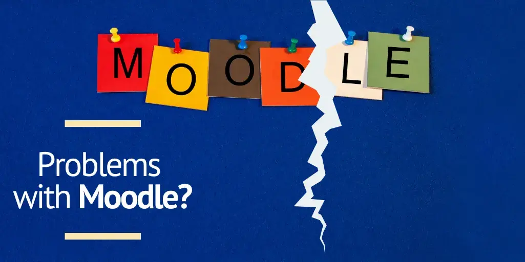 Problems with Moodle in online training